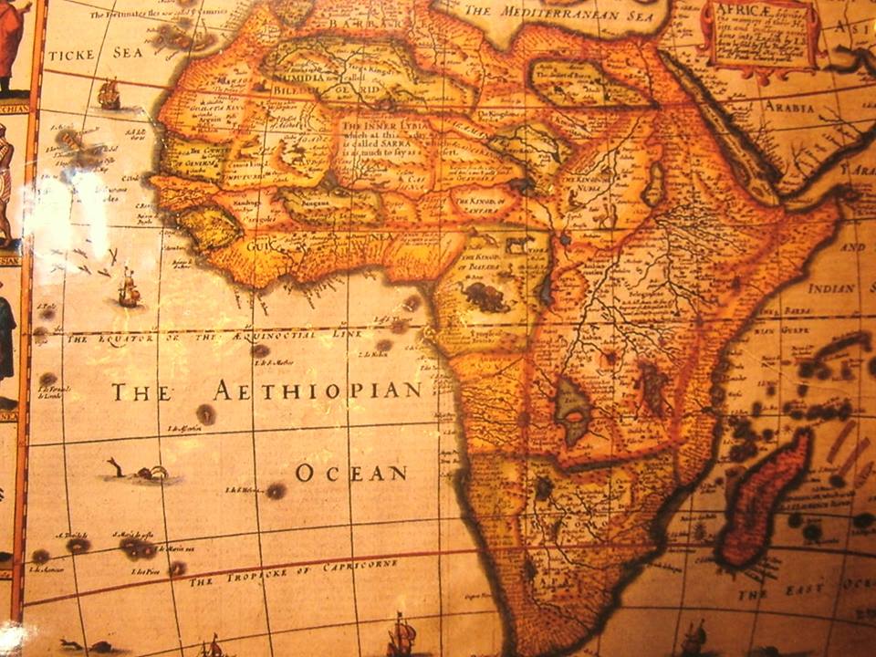 THE CONTINENT OF ETHIOPIA & THE ETHIOPIAN OCEAN [17th Century].